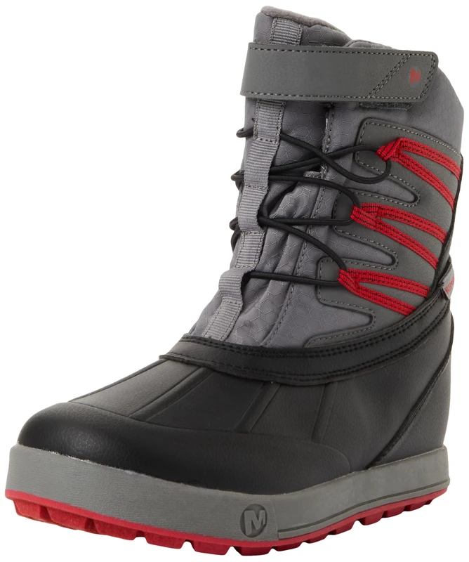 Merrell Snow Bank 5.0 Wp Kid's,Black/Red 13 UK