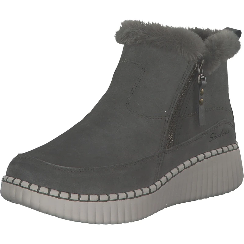 Skechers Women's Relaxed Fit Wilshire BLVD Fresh Zip Boot, Olive, 7 UK