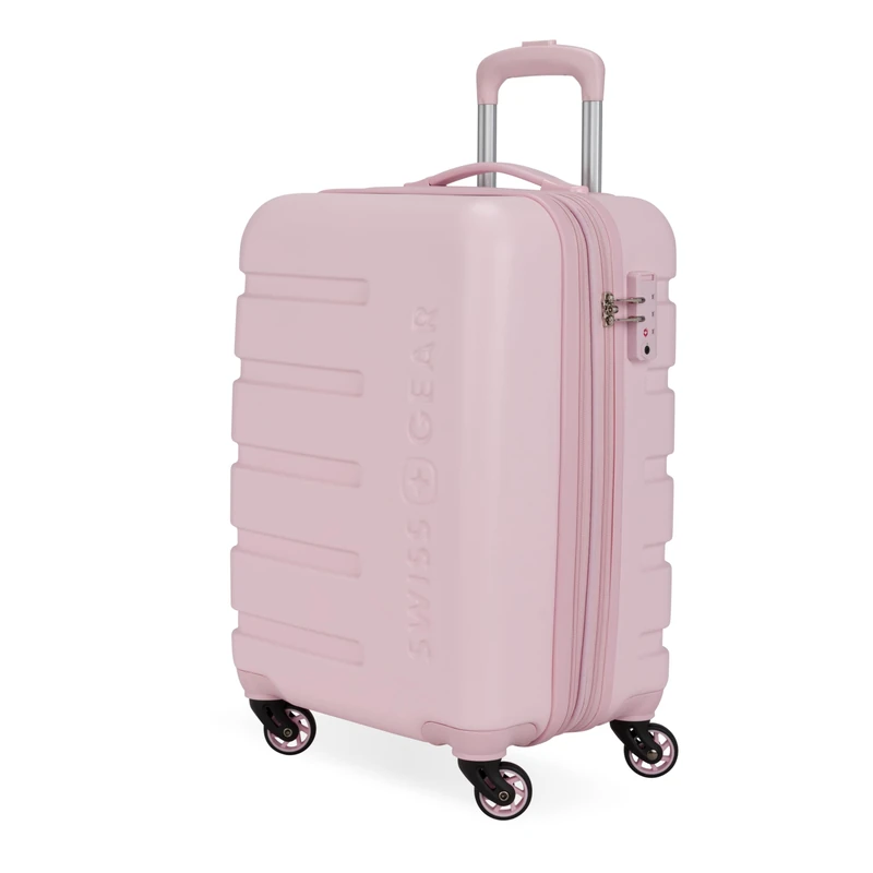 SwissGear 7366 Hardside Expandable Luggage with Spinner Wheels, Pink, 2-Piece Set (Weekender/27), 7366 Hardside Expandable Luggage with Spinner Wheels