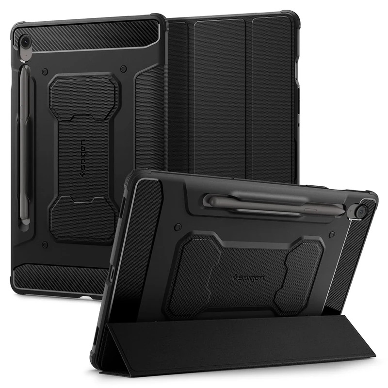 Spigen Rugged Armor Pro Case Compatible with Samsung Galaxy Tab S10 FE - Black