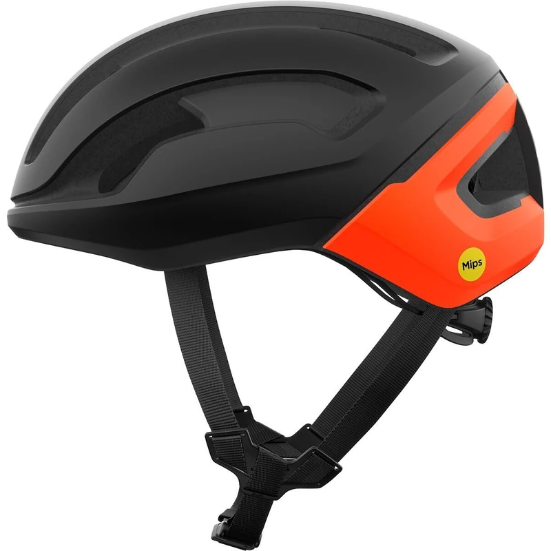 POC Unisex – Adult Omne Air MIPS Rad Helmet, Uranium Matt Black/Fluorescent Orange Matt, M