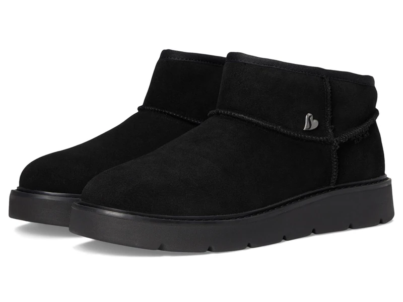 Skechers Women's Keepsakes Cozy Cozy Mini Slip-Ins Boot, Black, 4 UK