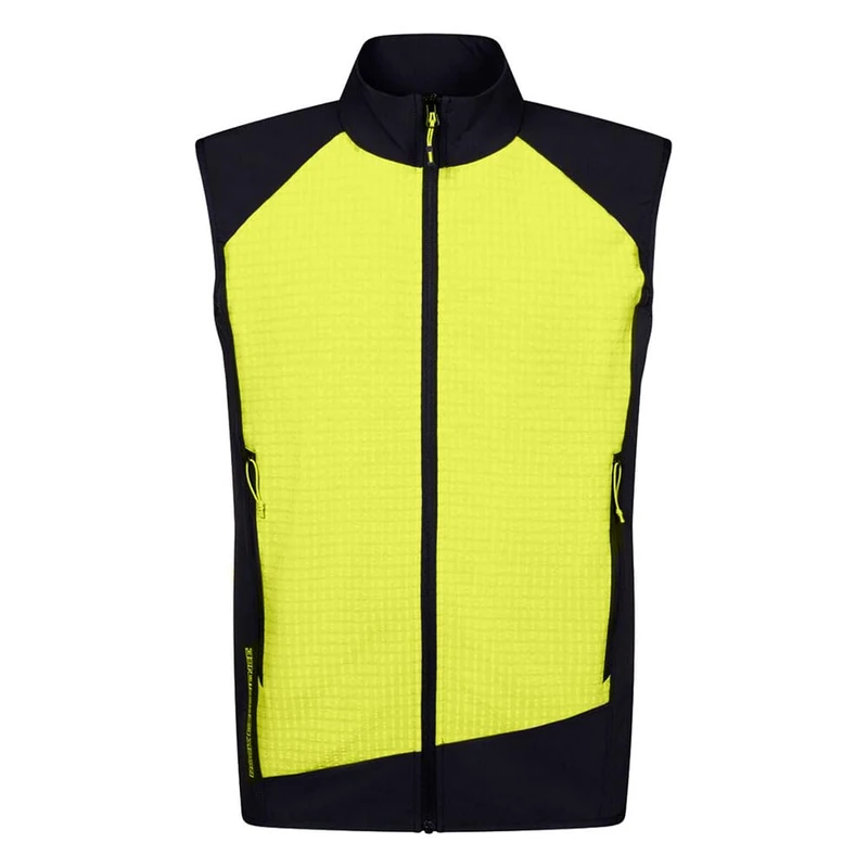 Rock Experience Men's Razor Blade Softshell Man Vest Jacket | Wind-Proof Sleeveless, Black, M
