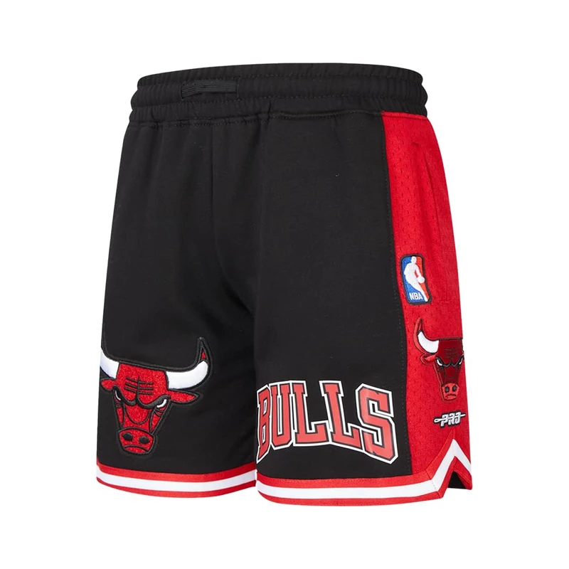Pro Standard Big Boys NBA Chicago Bulls Classic Chenille Athletic Short Black/Red L