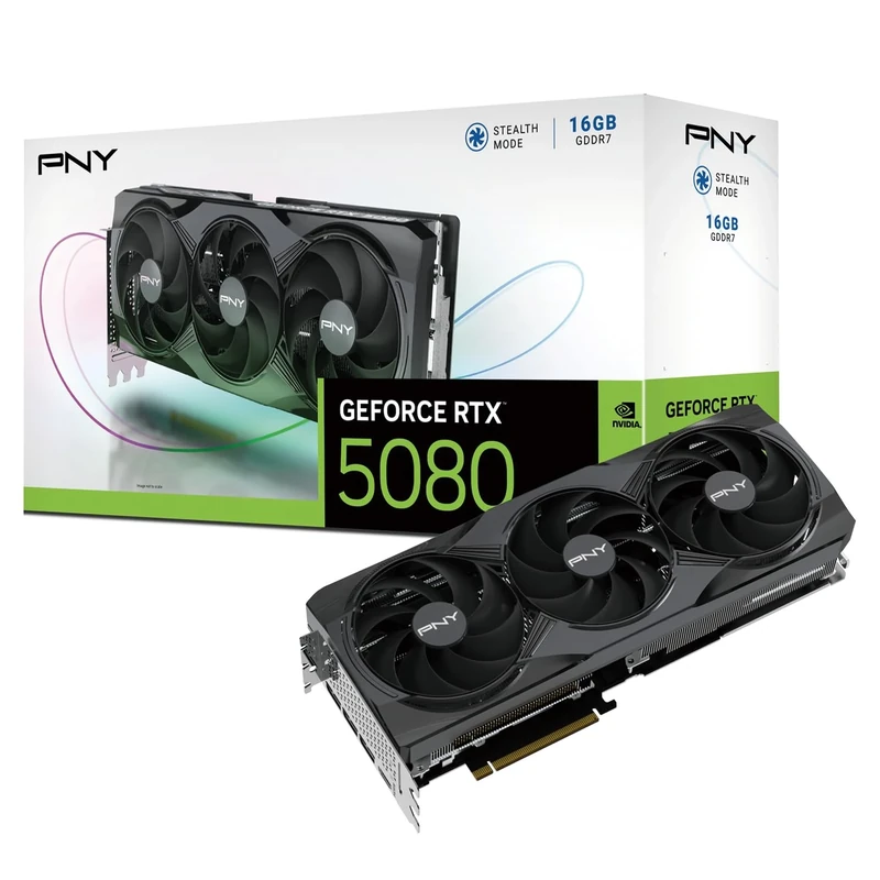 PNY GEFORCE RTX™ 5080 16GB Triple Fan Graphics Card DLSS 4