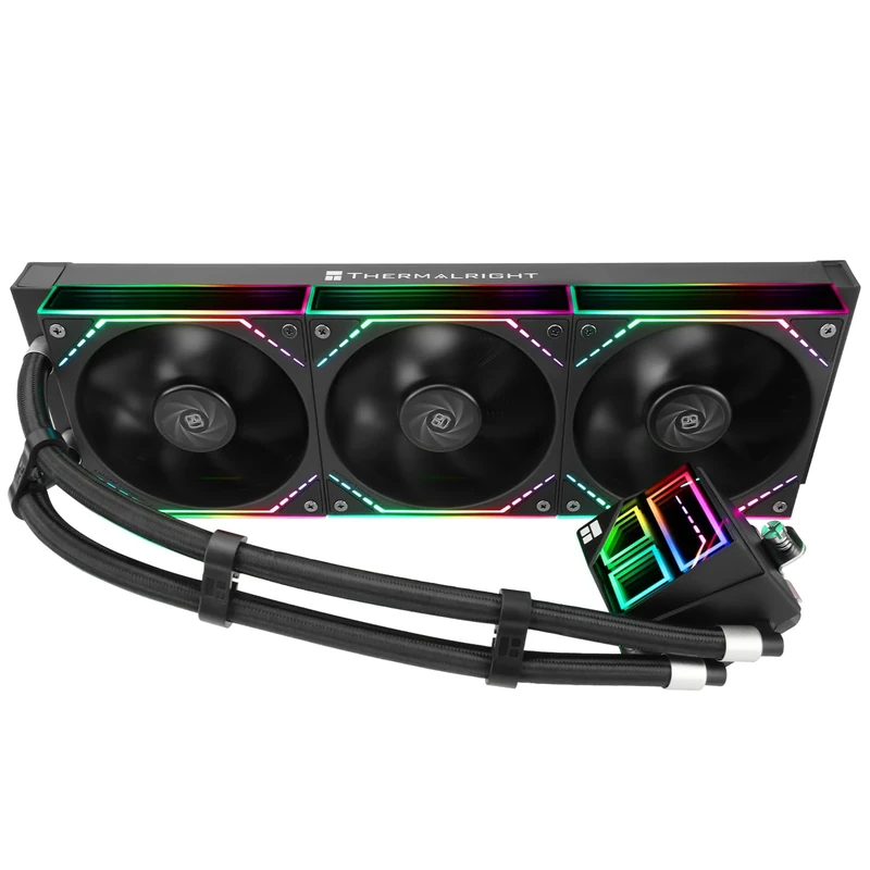 TR-Frozen Infinity 360 BLACK Liquid CPU Cooler,Triple PWM Fans with 2000RPM,Desktop CPU Aio Cooler,for AM4/AM5&Intel LGA1150/1151/1200/2011/1700/1851,Infinity Mirror PC CPU Water Cooler