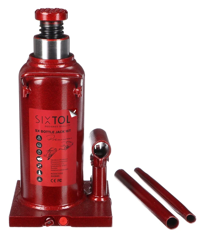 SIXTOL SX Bottle Jack Premium 16T | Hydraulic Trolley Jack | 16 Tonnes | Professional Quality | Fully Welded Construction