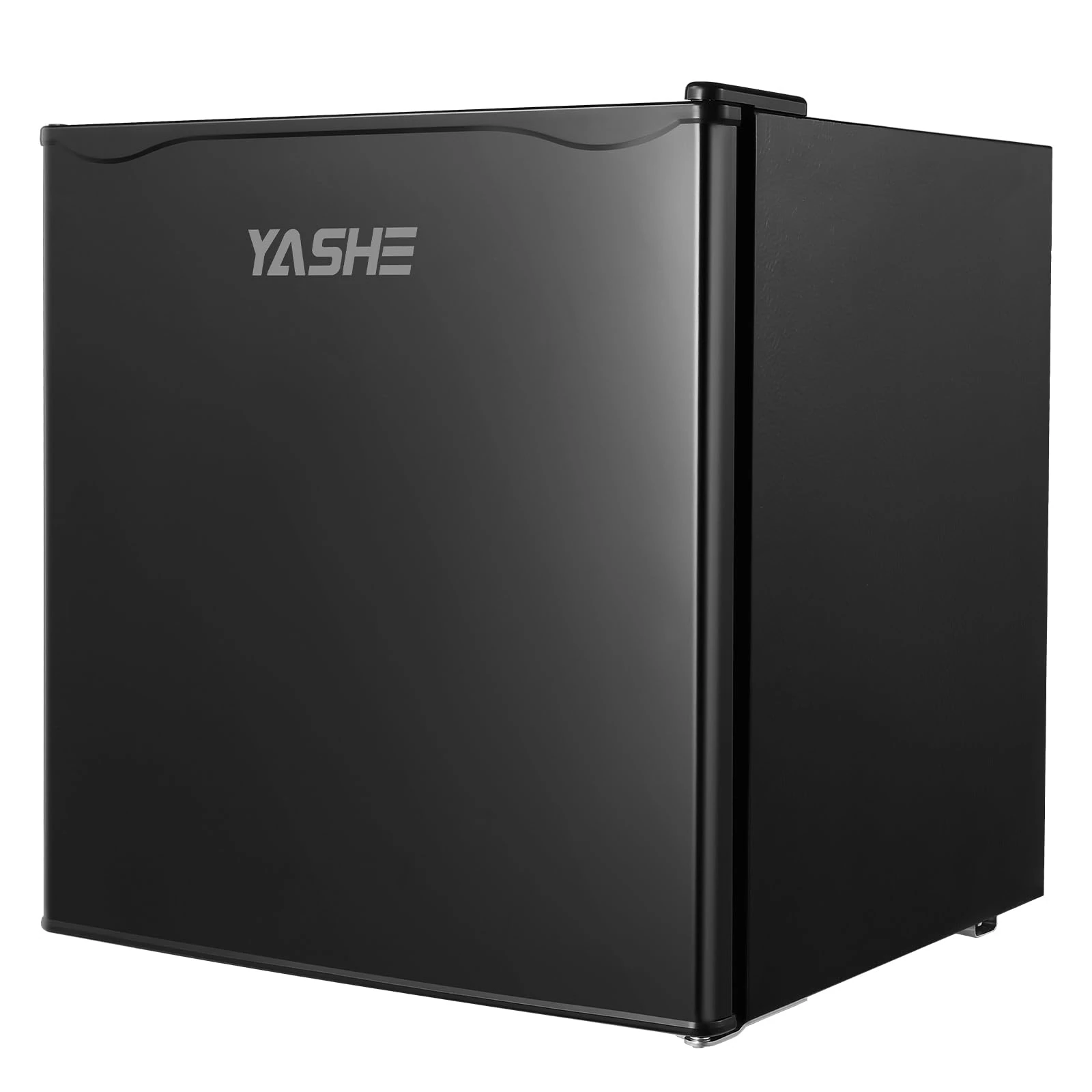 YASHE 52L Mini Fridge with Freezer, Table Top Fridge, Single Door Compact Refrigerator, Adjustable Thermostat, Large Capacity, Reversible Door Swing, Refrigerator for Bedrooms, Offices, Dorms