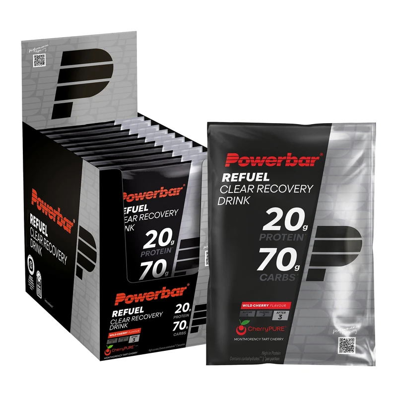 Powerbar - Black Line - Refuel - Clear Recovery Drink - Wild Cherry - 10x97g