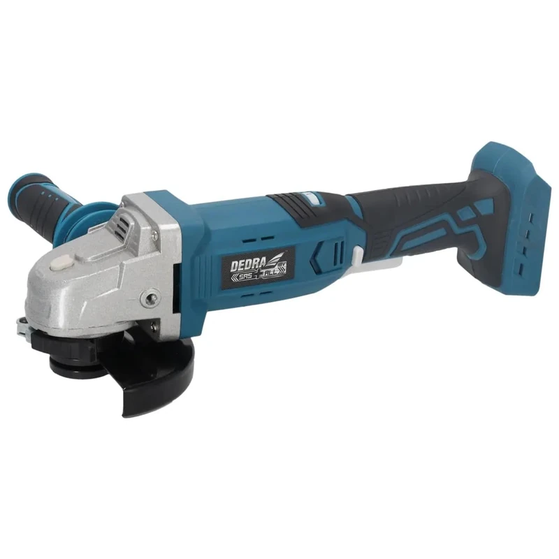 DEDRA SAS + All DED7046 Cordless Angle Grinder, Speed Control, 125 mm Sanding Disc with Grinding Key for Grinding, Without Battery, 4000-8500 RPM/1 Min, Weight 1.75 kg - Image 1