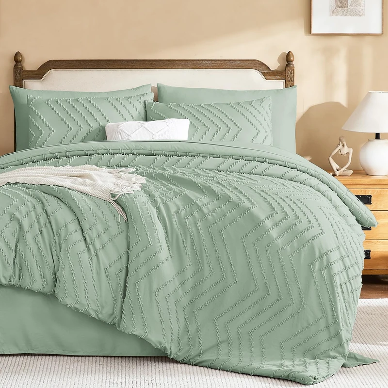 Litanika Super King Plus Comforter with Sheets, 7 Pieces Boho Bed Set