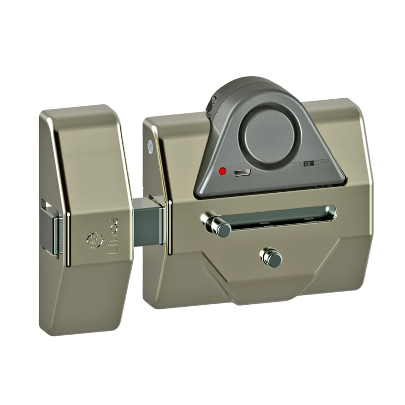 LINCE 97940RSACM 7940RSA Lock with Alarm, Chrome