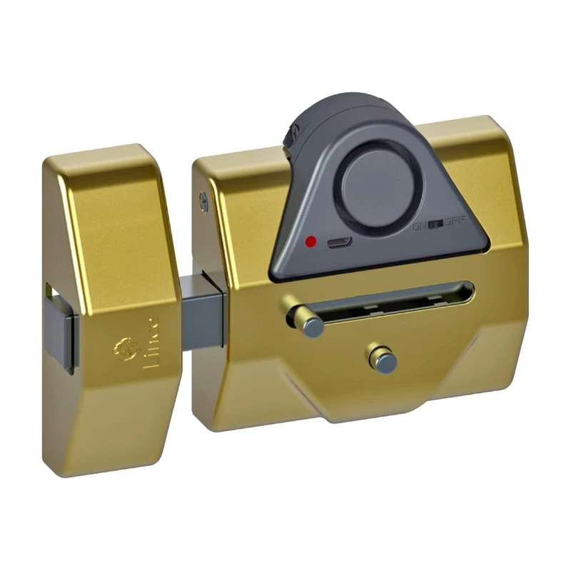 LINCE 97940RSAHL 7940RSA Lock with Alarm, Gold