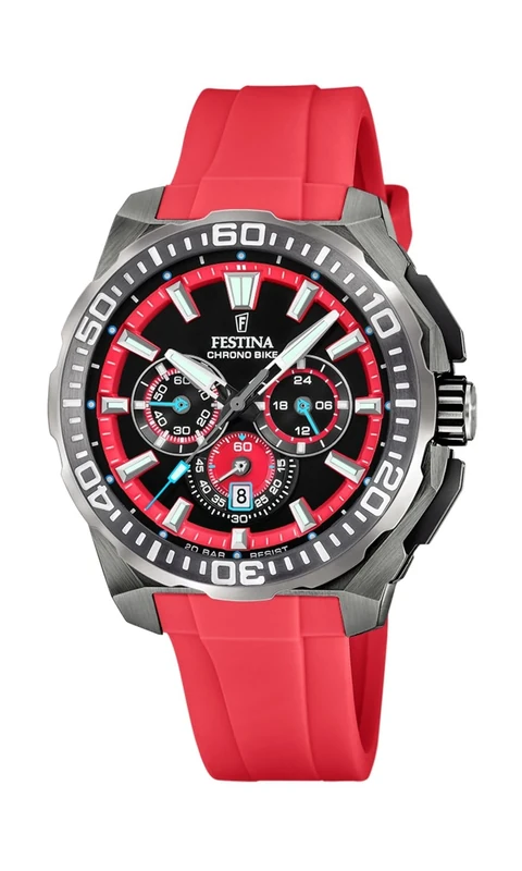 Festina 2025 Chrono Bike Watch with Rubber Strap F20725/5
