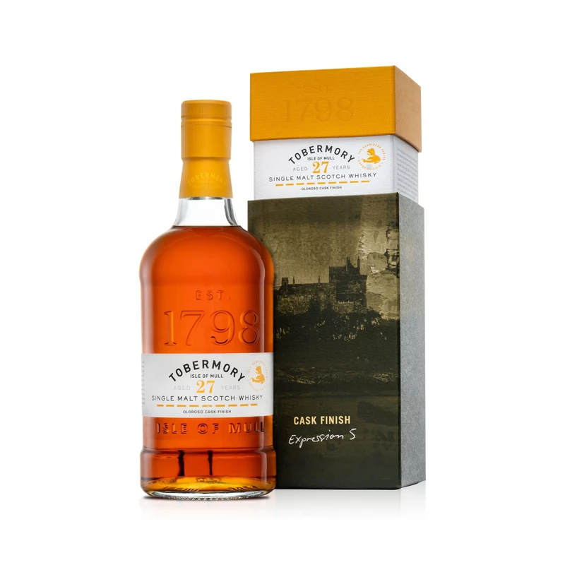 Tobermory 27 Year Old Hebridean Series Single Malt Scotch Whisky | 70cl | 53.1% | Rich With Notes of Fruits And Spice