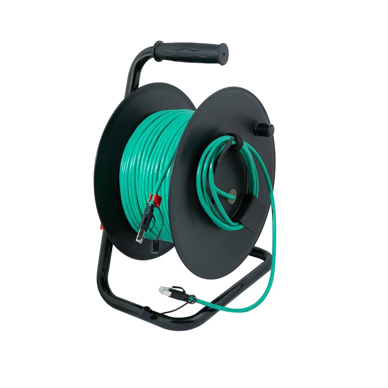 LogiLink CQ3080S Network Cable Reel CAT 6A Patch Cable with S/FTP Shielding 80 m