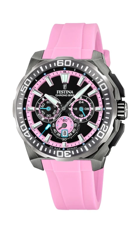 Festina 2025 Chrono Bike Watch with Rubber Strap F20725/2