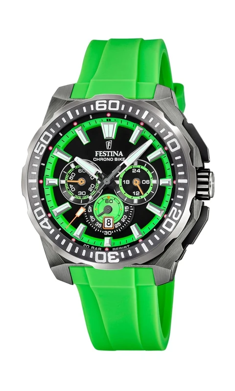 Festina 2025 Chrono Bike Watch with Rubber Strap F20725/3
