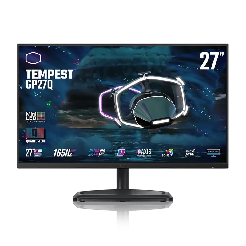 Cooler Master Tempest GP27Q 27" Widescreen IPS Black Multimedia Monitor (2560x1440/1ms/2xHDMI/DisplayPort/USB-C)