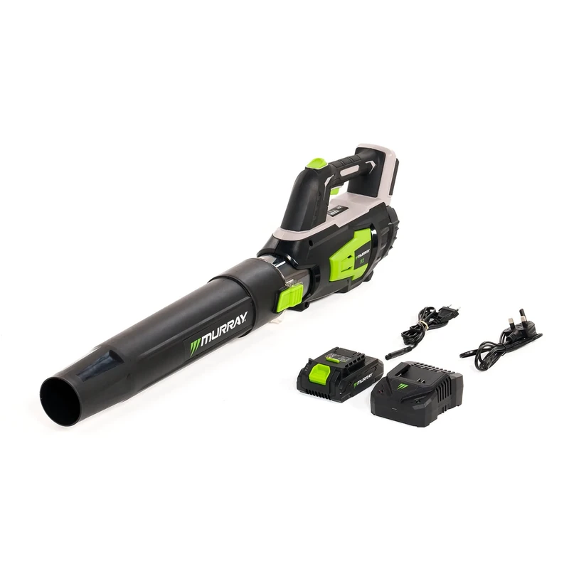 Murray Cordless Leaf Blower 20V 4Ah Li-Ion MU-BAT-B144-KIT – 16,000 RPM, 144 km/h Air Speed – Ideal for Gardens, Walkways & Driveways – Compact at 2.1 kg