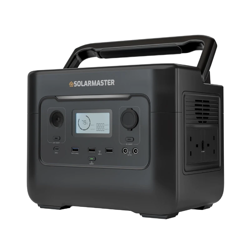 Solar Master GEN-600 Nomad Portable Power Station - Provides 600W of Continuous Output - Energy Solution for Laptops, EVs and Smartphones - Off-Grid Power for Everyday Usage & Emergency Backups