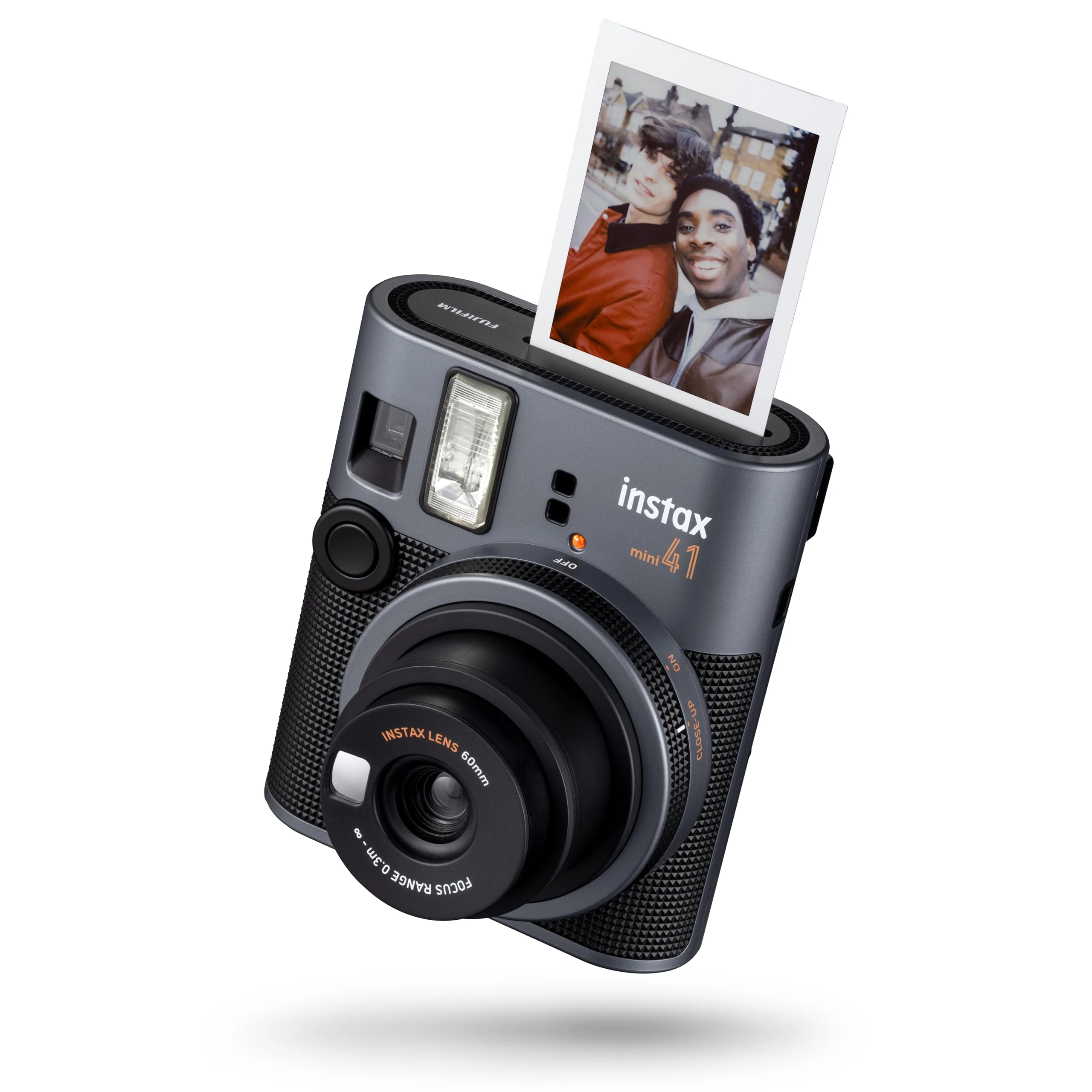 INSTAX mini 41 instant camera, simple operation with Auto Exposure, Built-in flash, Selfie lens, and close up mode,a classic design camera which uses all mini films sold separately
