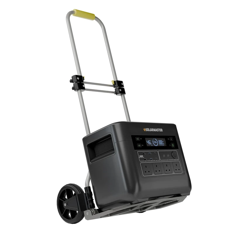 Solar Master GEN-2400 Atlas Portable Power Station - Provides 2400W of Continuous Output - Energy Solution for Laptops, EVs and Smartphones - Off-Grid Power for Everyday Usage & Emergency Backups