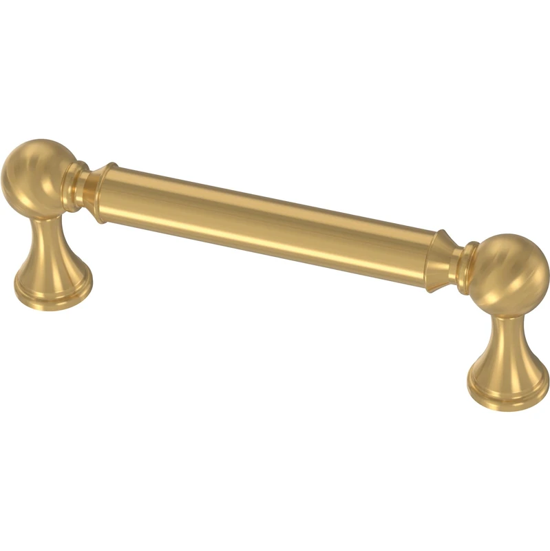 Franklin Brass Classic Farmhouse (10-Pack) Cabinet Handles 3-3/4" Hole Center | Modern Gold Kitchen Pulls, Hardware for Dressers, Drawers, Furniture P41929C-117-B
