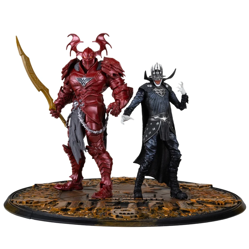 McFarlane DC Multiverse Collector Edition Action Figures Pack of 2#04 Batman Who Laughs (Knight Armor) & Merciless (Dark Multiverse) 18 cm