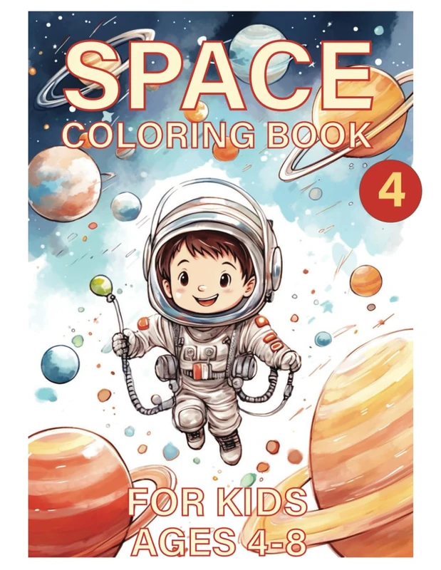 Space Coloring Book for Kids Ages 4-8: Fun & Creative Activities