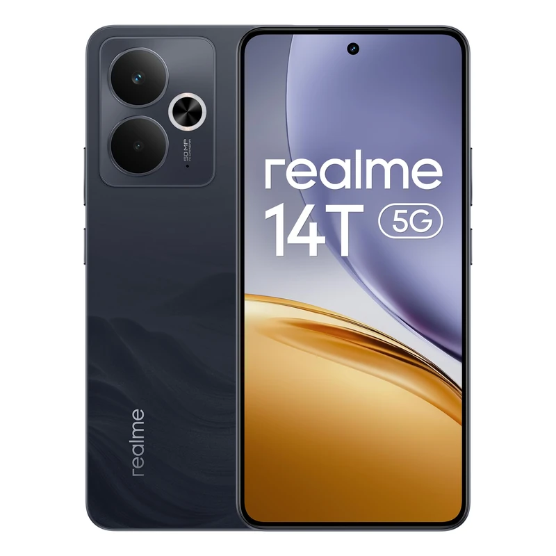 realme 14T Smartphone 5g, 8+256GB,5260 mAh Battery,Dimensity 6300 Chipset, IP69 Top-tier Waterproof, 50MP camera,120Hz Eye Protection Display,Obsidian Black,Amazon Exclusive (No Adapter)