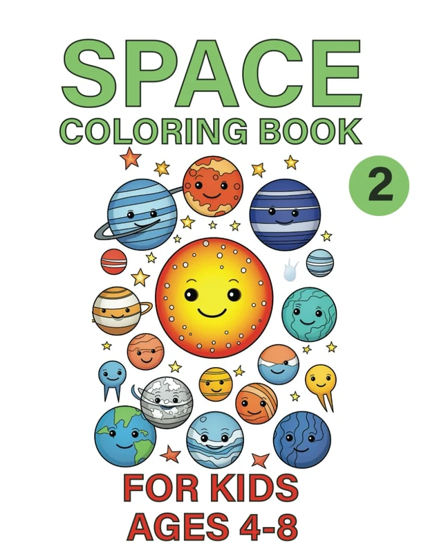 Space Coloring Book for Kids Ages 4-8: Fun & Creative Activities