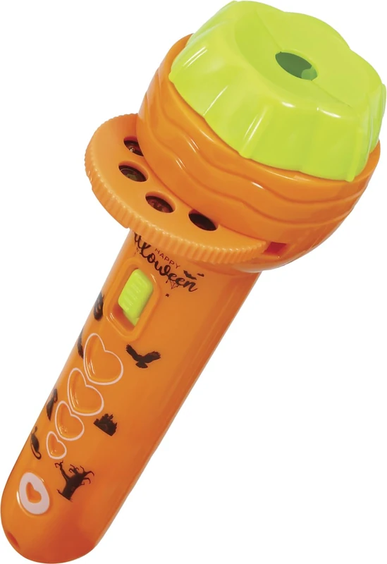 FIESTAS GUIRCA | Display 12 Mini Torch Projectors (4.5 in) - Lighting and Effects for Halloween and Themed Party Decorations - Ideal for Spooky Environments and Celebrations - Multicolour