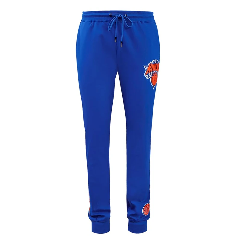 Pro Standard Mens NBA New York Knicks Classic Chenille Jogger Royal Blue 3XL