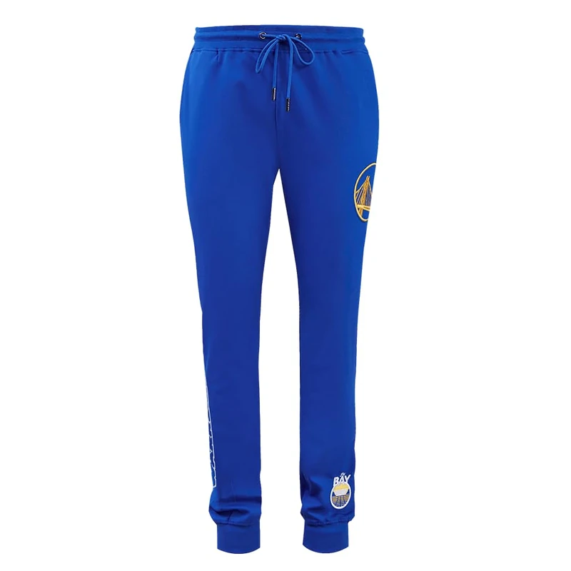 Pro Standard Mens NBA Golden State Warriors Classic Chenille Jogger Royal Blue XL - Image 1