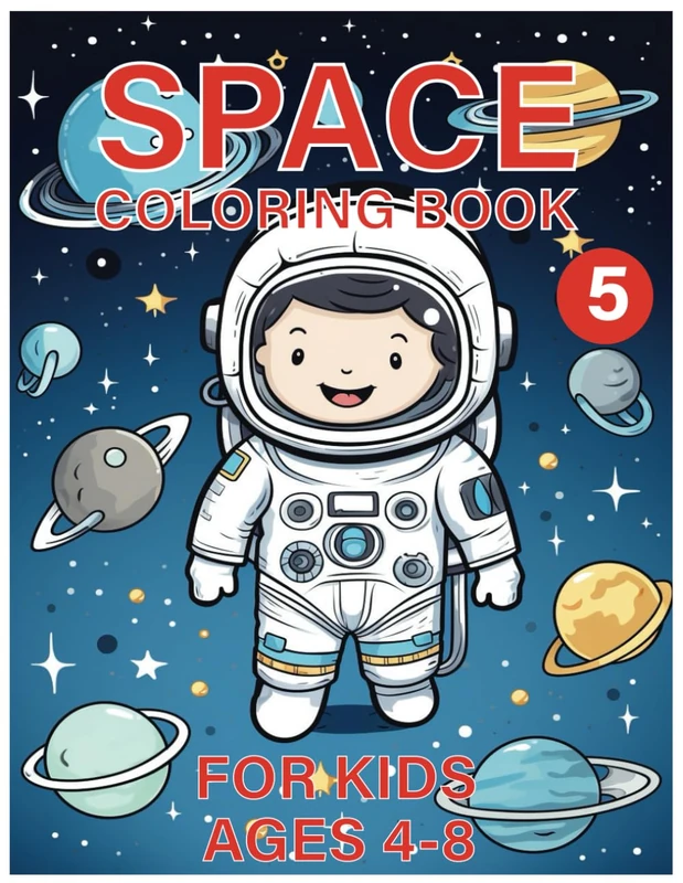 Space Coloring Book for Kids Ages 4-8: Fun & Creative Activities