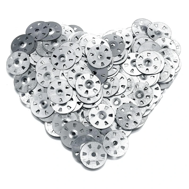 600 Pcs Easy Fix Washers, 35mm Diameter Galvanised Steel Fixing Washers for Insulation Thermoboard Backer Boards (600)