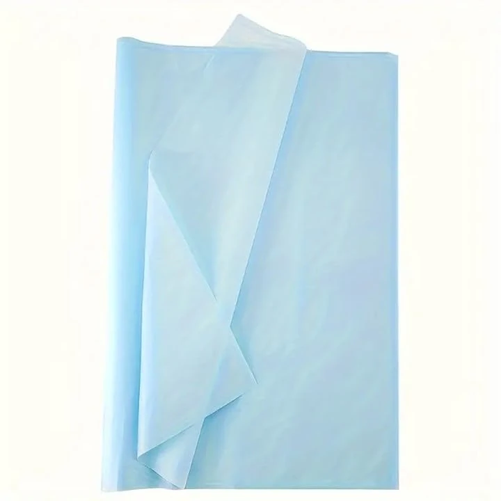 SEQUENTIAL 10 Sheets Baby Blue Tissue Paper, Each Sheet 75 x 50cm for use in Arts and Crafts, Gift Wrapping - Acid Free and Biodegradable