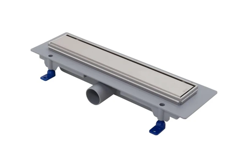 SCHWAB Standard Stainless Steel Frame Shower Drain - 350mm Pitch 40mm Drain Height 65mm (Adjustable 65-87mm) 15mm Frame 35-38L/min Flow (EN 1253-2) K3 Load Capacity (300kg) Black - Image 1