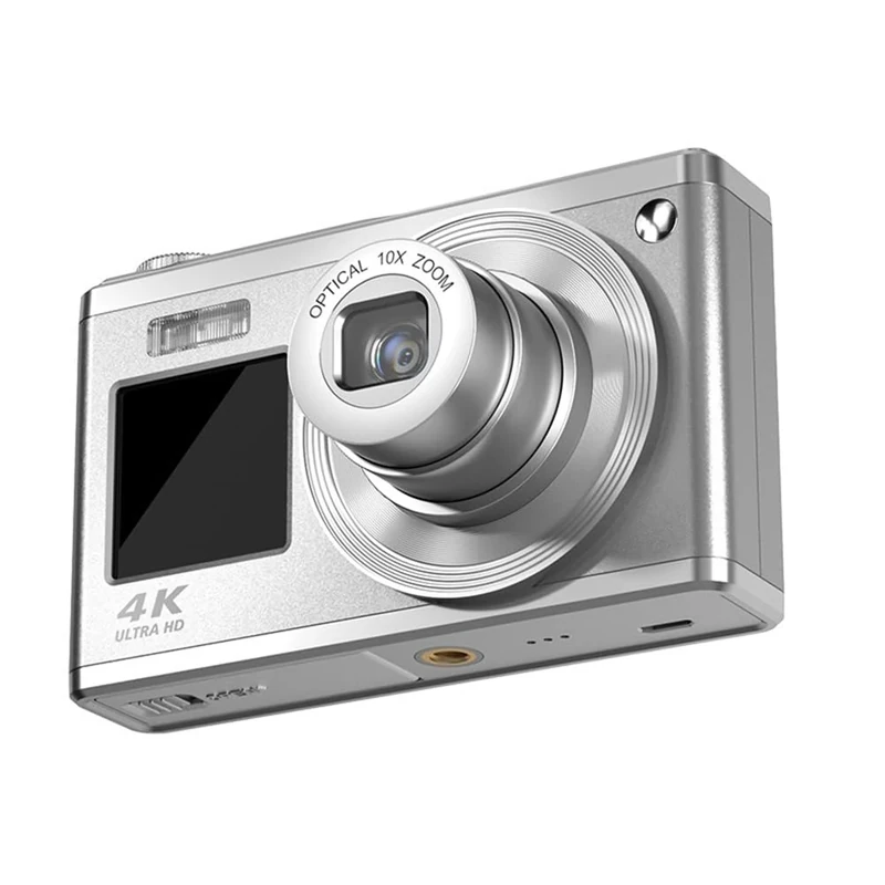 Mauedest 4K HD Telescopic Lens High-Definition Dual Screen Digital Camera 16x Optical Zoom Waterproof Selfie Beauty Camera B - Image 1