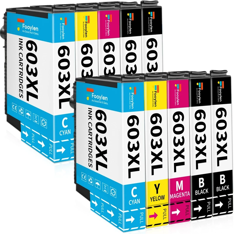603XL Ink Cartridges Replacement Compatible for Epson 603 XL for Expression Home XP-3100 XP-4100 XP-2100 XP-2105 XP-3105 XP-4105 Workforce WF-2810 WF-2830 WF-2835 WF-2850(10 Pack)