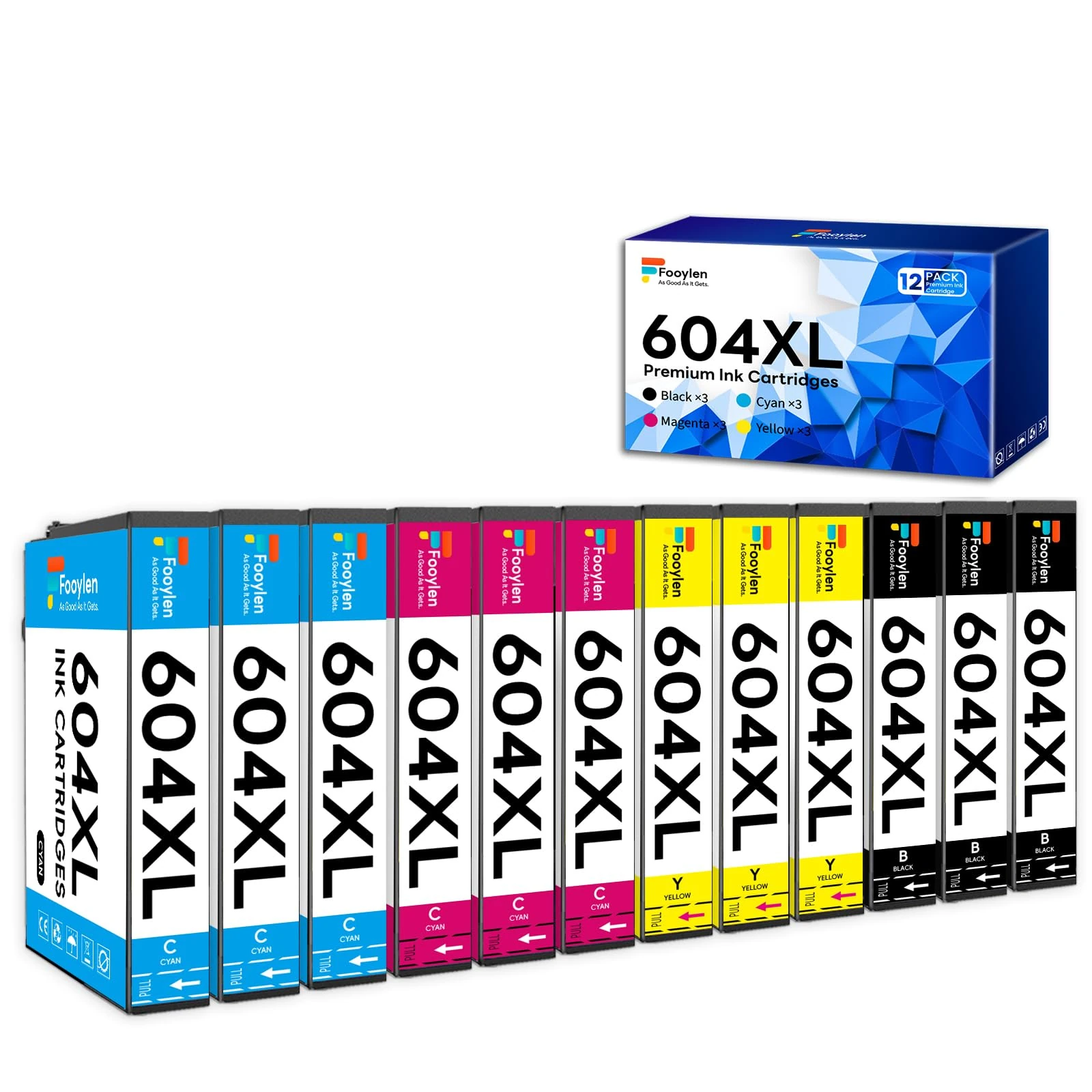 604XL Ink Cartridges Compatible for Epson 604 XL Ink XP 2200 Cartridge Multipack Replacement with Expression Home XP-2205 XP-3200 XP-3205 XP-4200 XP-4205 Workforce WF-2910 WF-2930 WF-2935 WF-2950