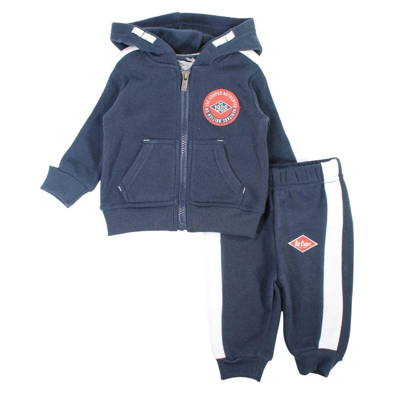 Lee Cooper Unisex Kid's Set Di Abbigliamento Boy Girl Dress, Blue, 6 Months (Pack of 2)