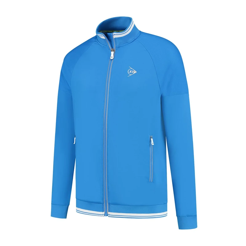 DUNLOP CLUB MENS KNITTED TENNIS JACKET, Royal Blue, M