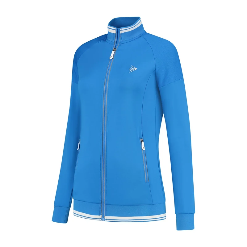 DUNLOP CLUB LADIES KNITTED TENNIS JACKET, Royal Blue, S