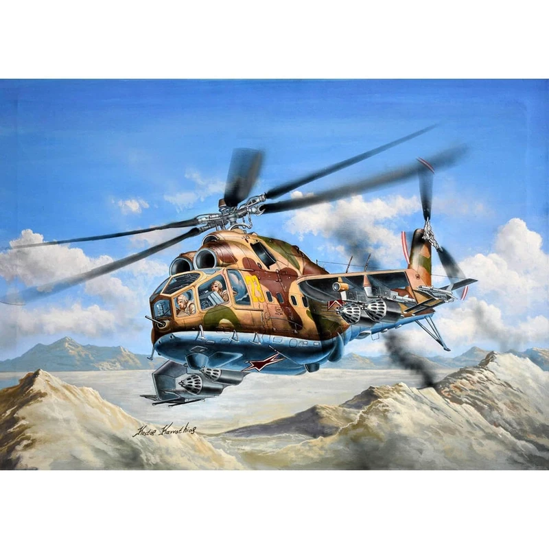 Trumpeter 755828-1/48 Mi-24A Hind B - Scale 1:48 - Image 1