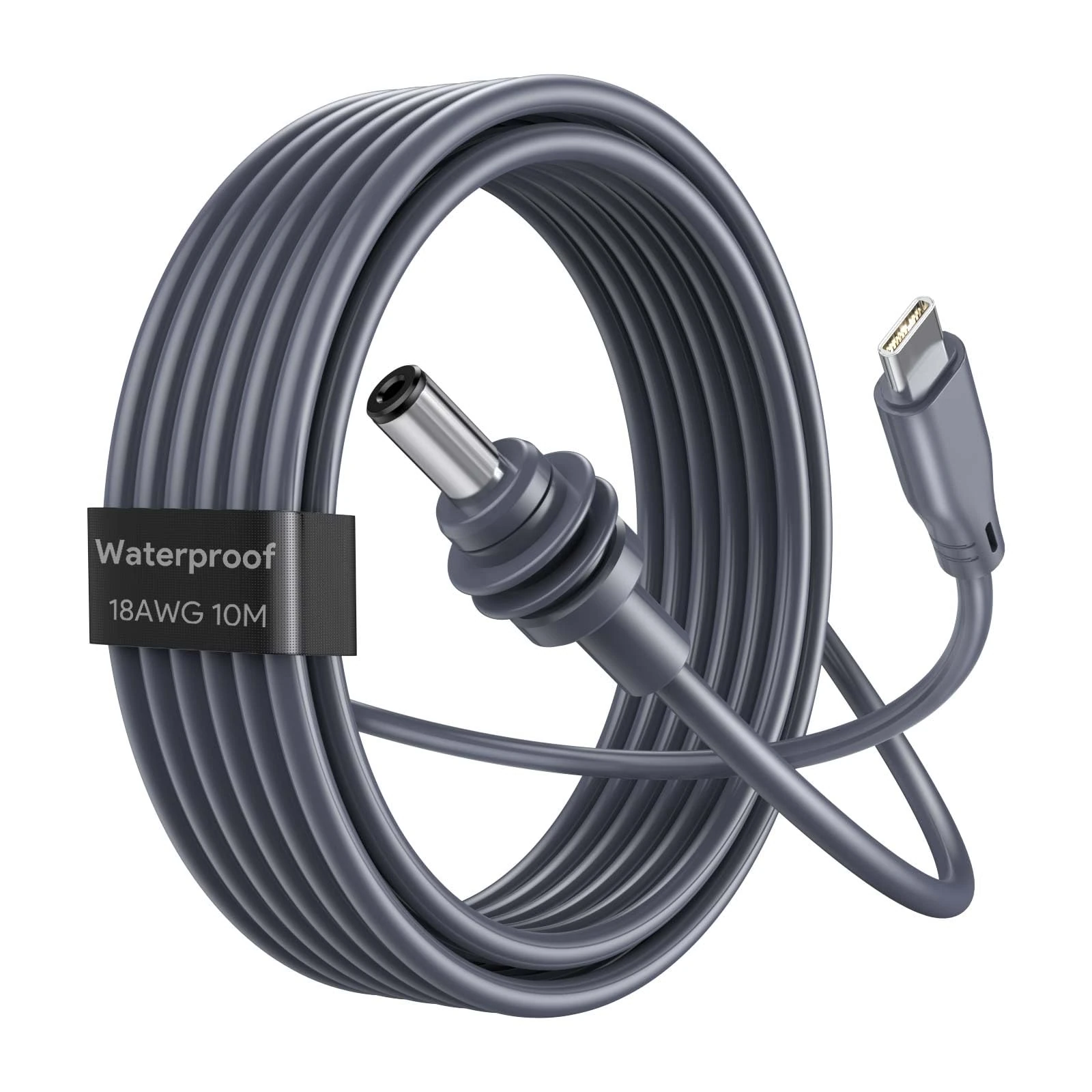 EDUP Starlink Mini USB C to DC Power Cable, PD100W Input USB Type C to DC Barrel Jack Cable for Starlink Mini Replacement Waterproof Cord 18AWG, Star Link Mini Cord (10m)