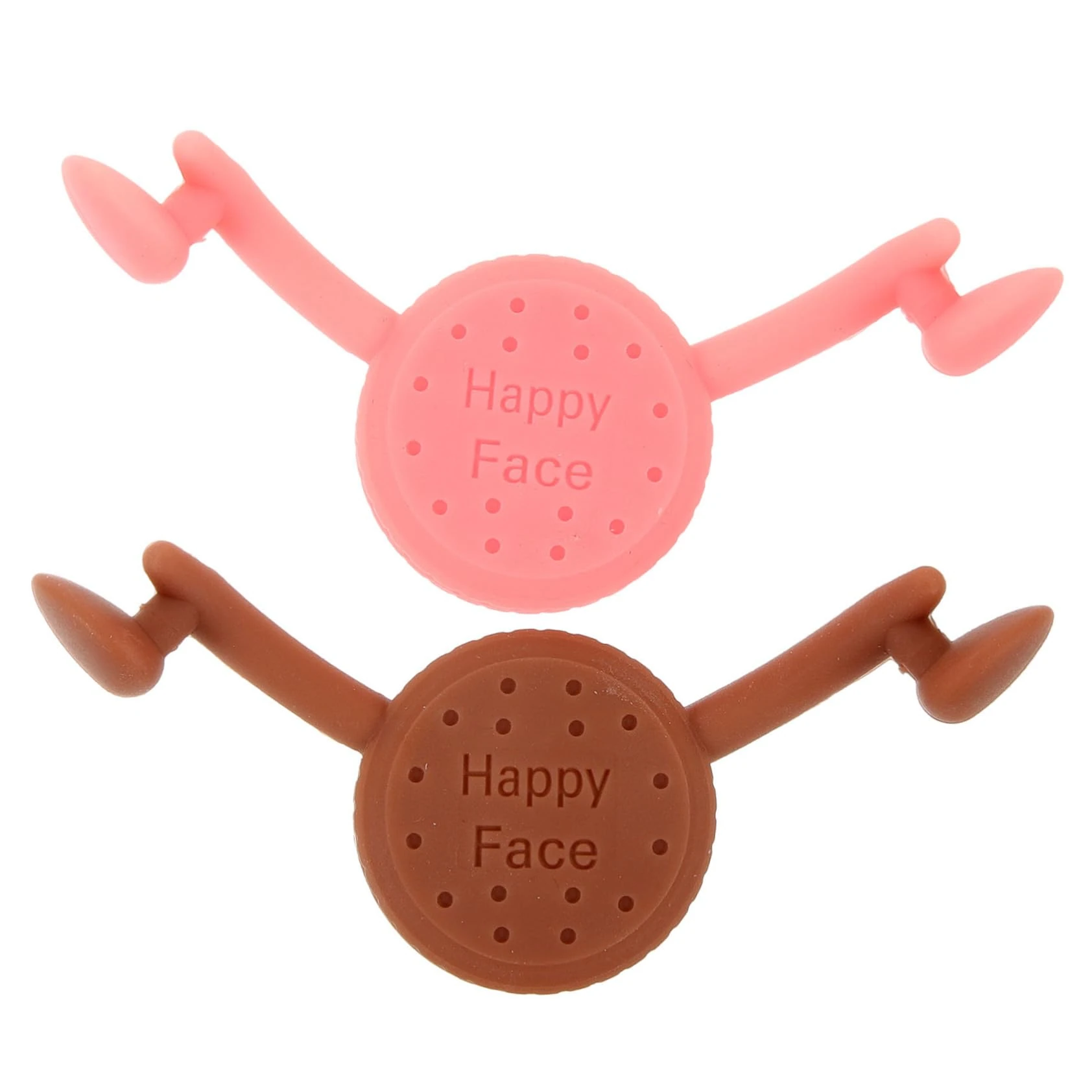 GRADENEVE 2pcs Silicone Smile Exerciser Lips Tightener Brown Pink Mouth Muscle Trainer for Slimming Face Suitable for Daily Use by Men and Women