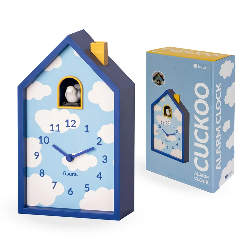 Fisura Cuckoo Alarm Clock - Clouds House Design with Light