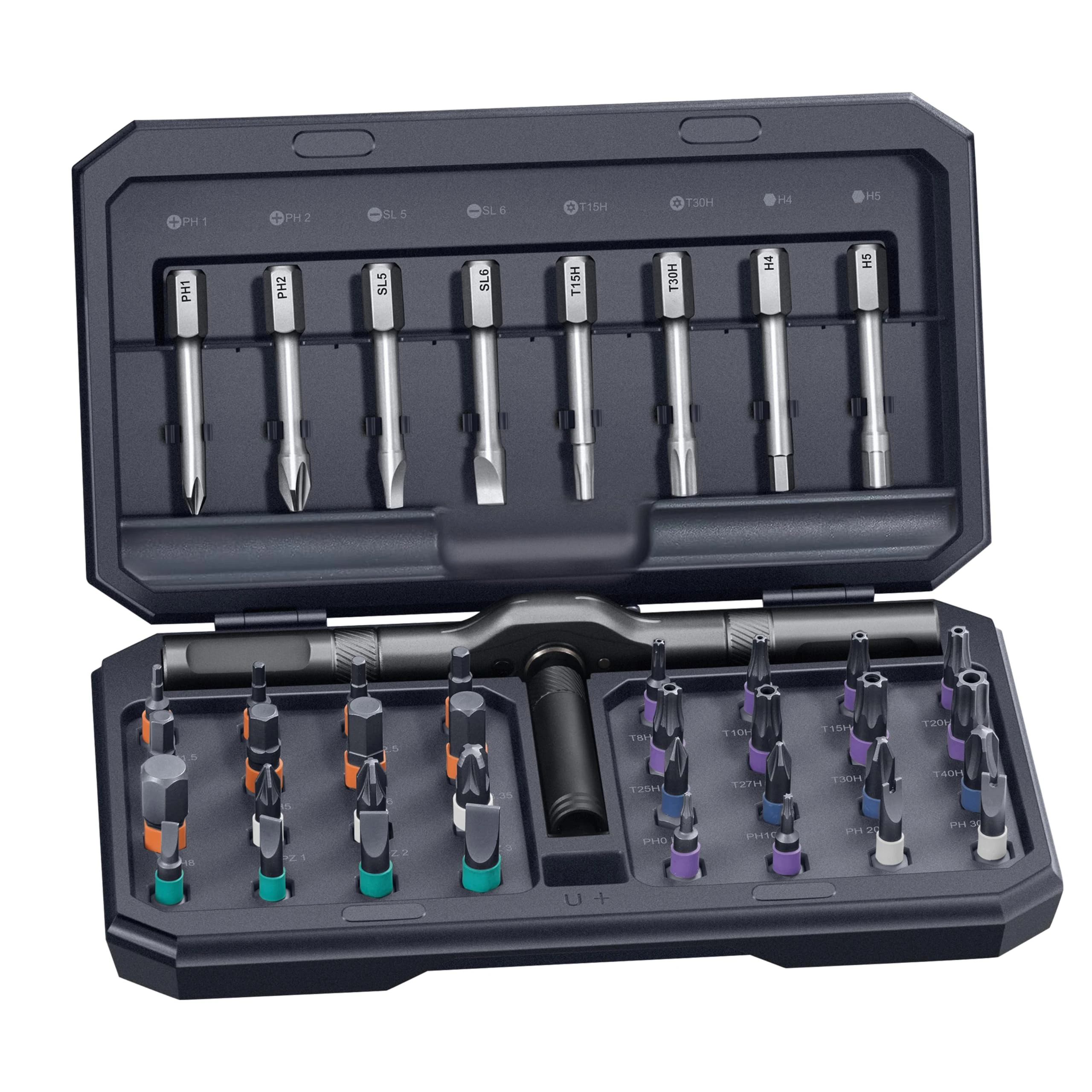 42 in 1 Magnetic Screwdriver, Screwdriver Set, Multi Bit Ratcheting Screw Driver Set with Storage Case Repair Tool Kit for Computer, Eyeglass, Bicycles, Watch, Ring Doorbell, Furniture and DIY